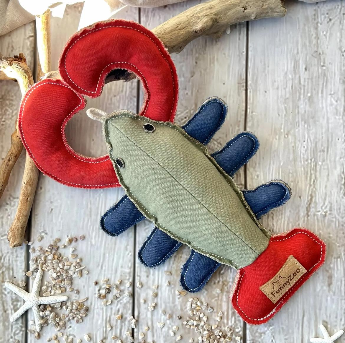 Jouet Homard Bibizy vue d'ensemble