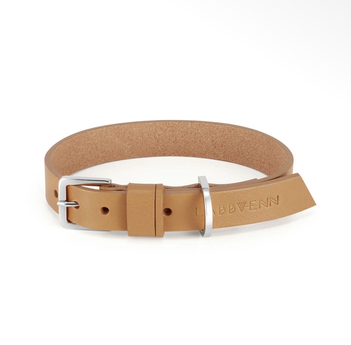 Collier en cuir Kollu camel