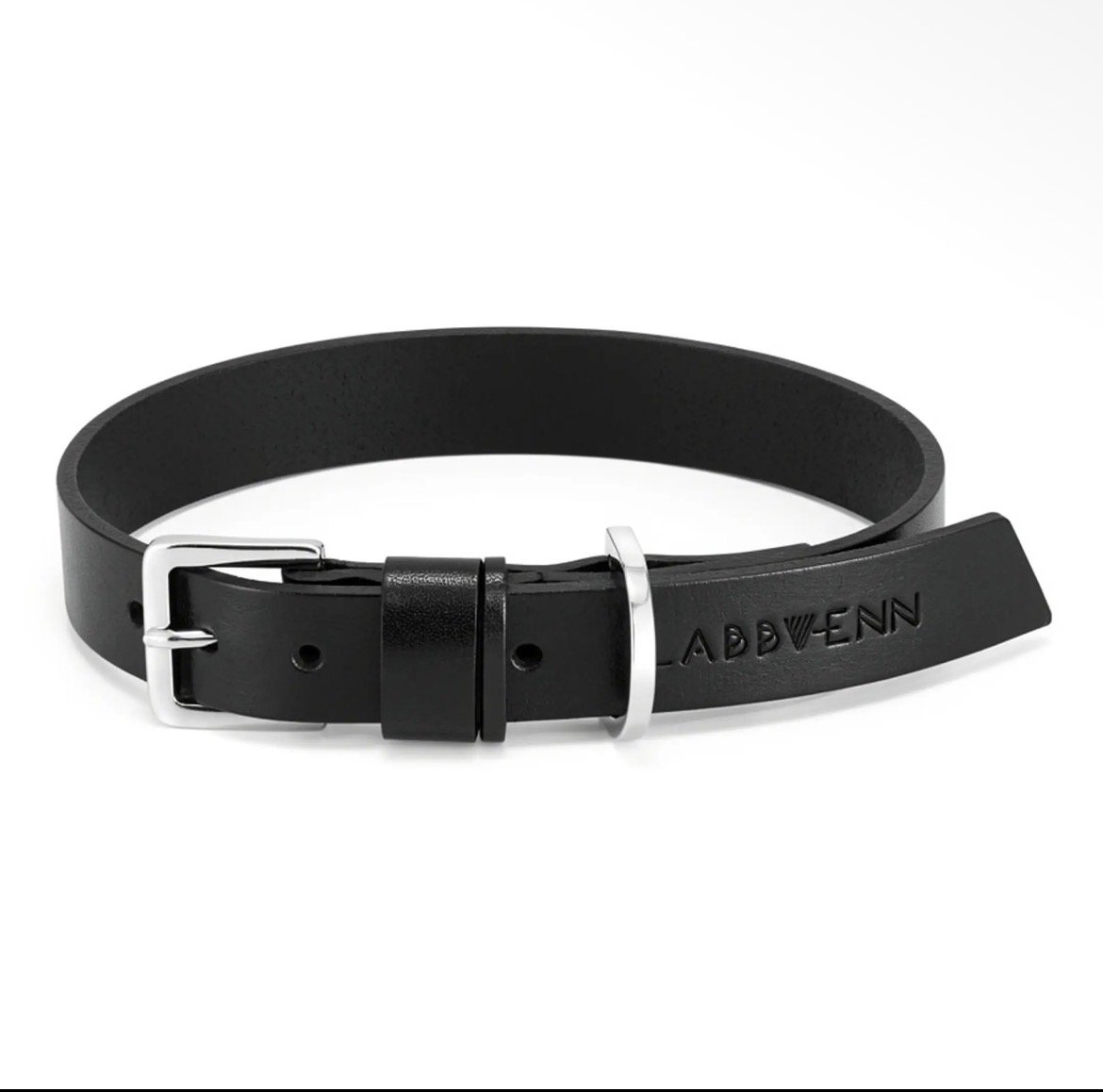 Collier en cuir Kollu noir