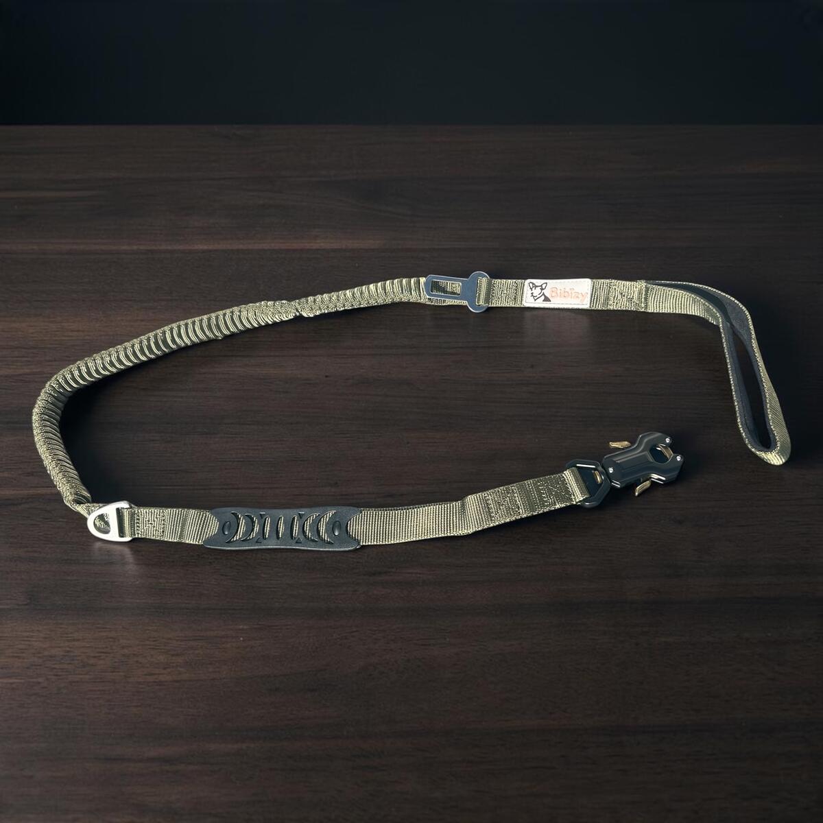 Laisse de traction Bibizy coloris vert olive